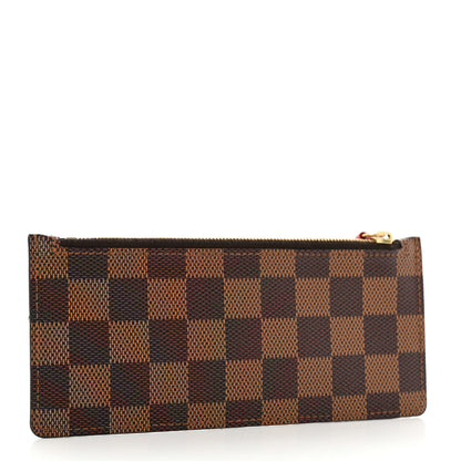 Louis Vuitton Damier Ebene Josephine Wallet Zippered Insert Red 3 of 7