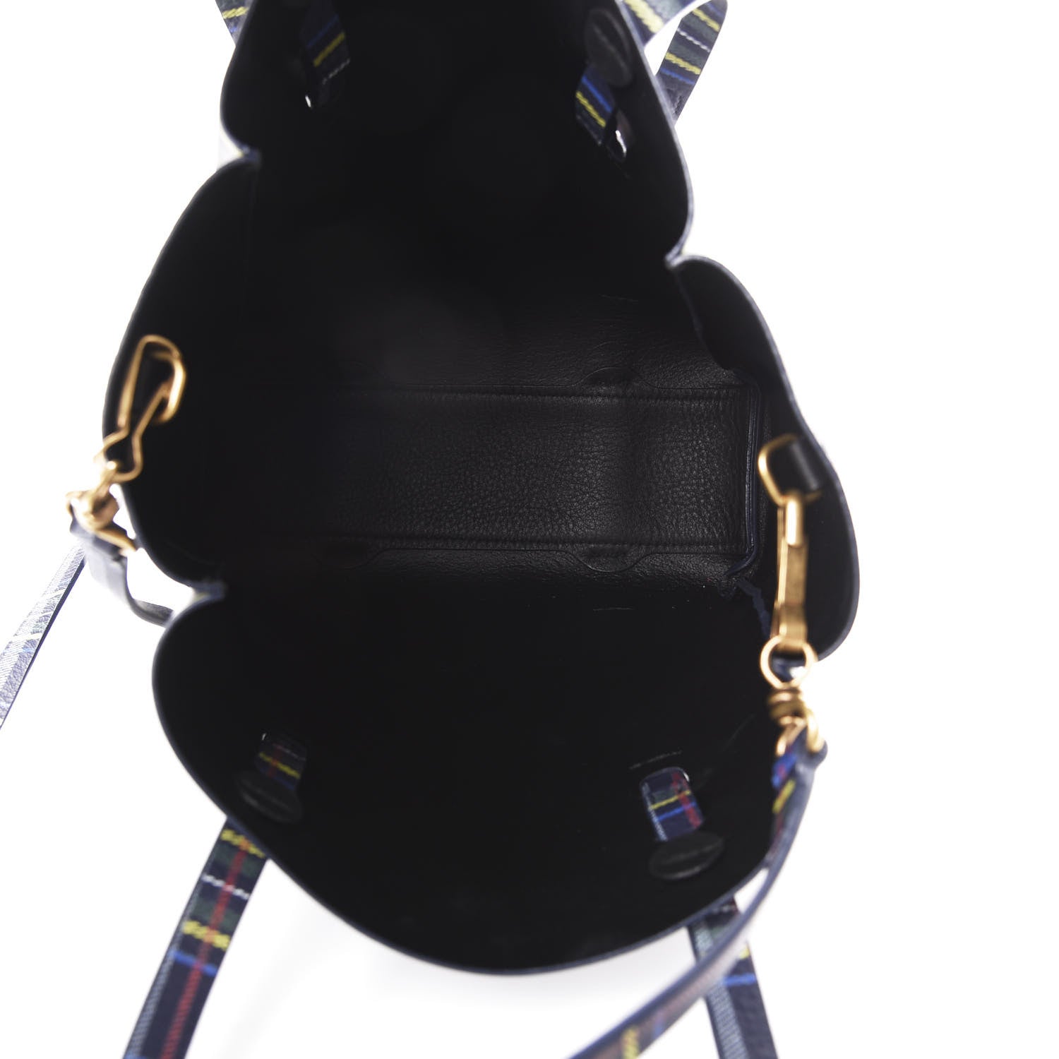 Balenciaga Calfskin Plaid XS Everyday Tote Bleu Navy Jaune 5 of 13