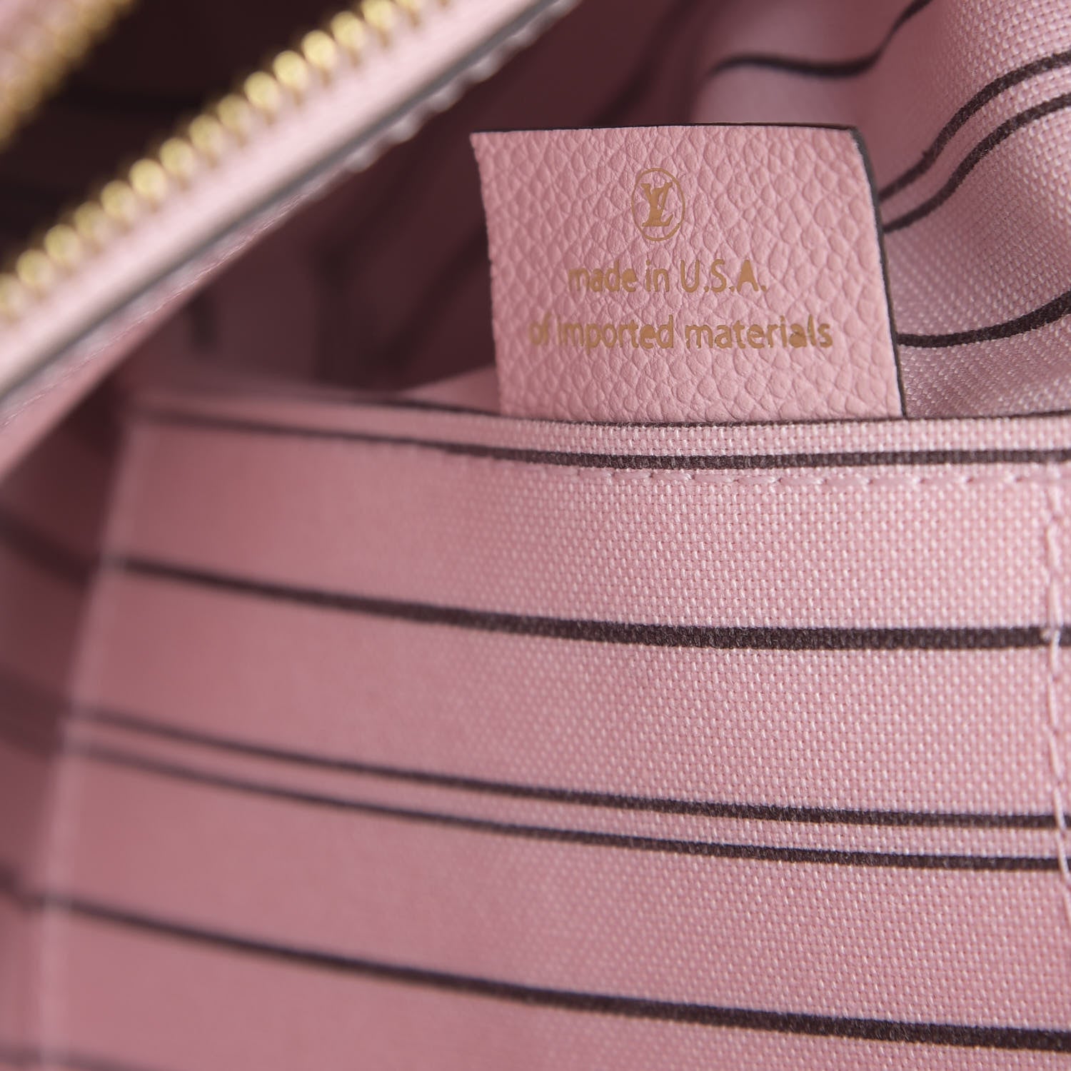 Louis Vuitton Empreinte Montaigne MM Rose Ballerine 8 of 15