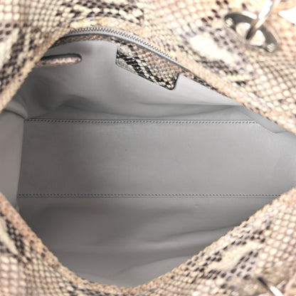 Christian Dior Snakeskin Large Lady Dior Beige 5 of 11