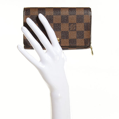 Louis Vuitton Damier Ebene Porte-Monnaie Billets Tresor Wallet 2 of 8