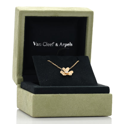 Van Cleef & Arpels 18K Yellow Gold Diamond Mini Frivole Pendant Necklace 3 of 5