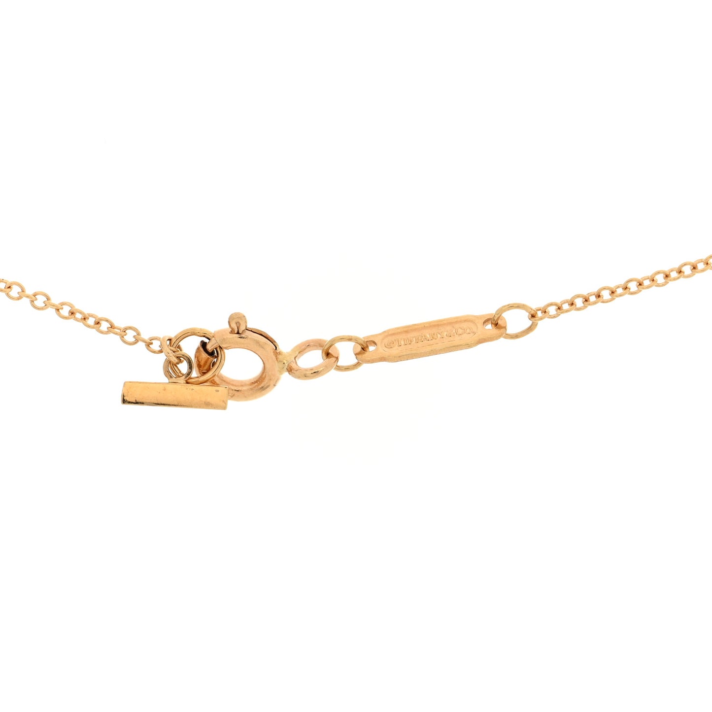 18K Yellow Gold Small T Smile Pendant Necklace