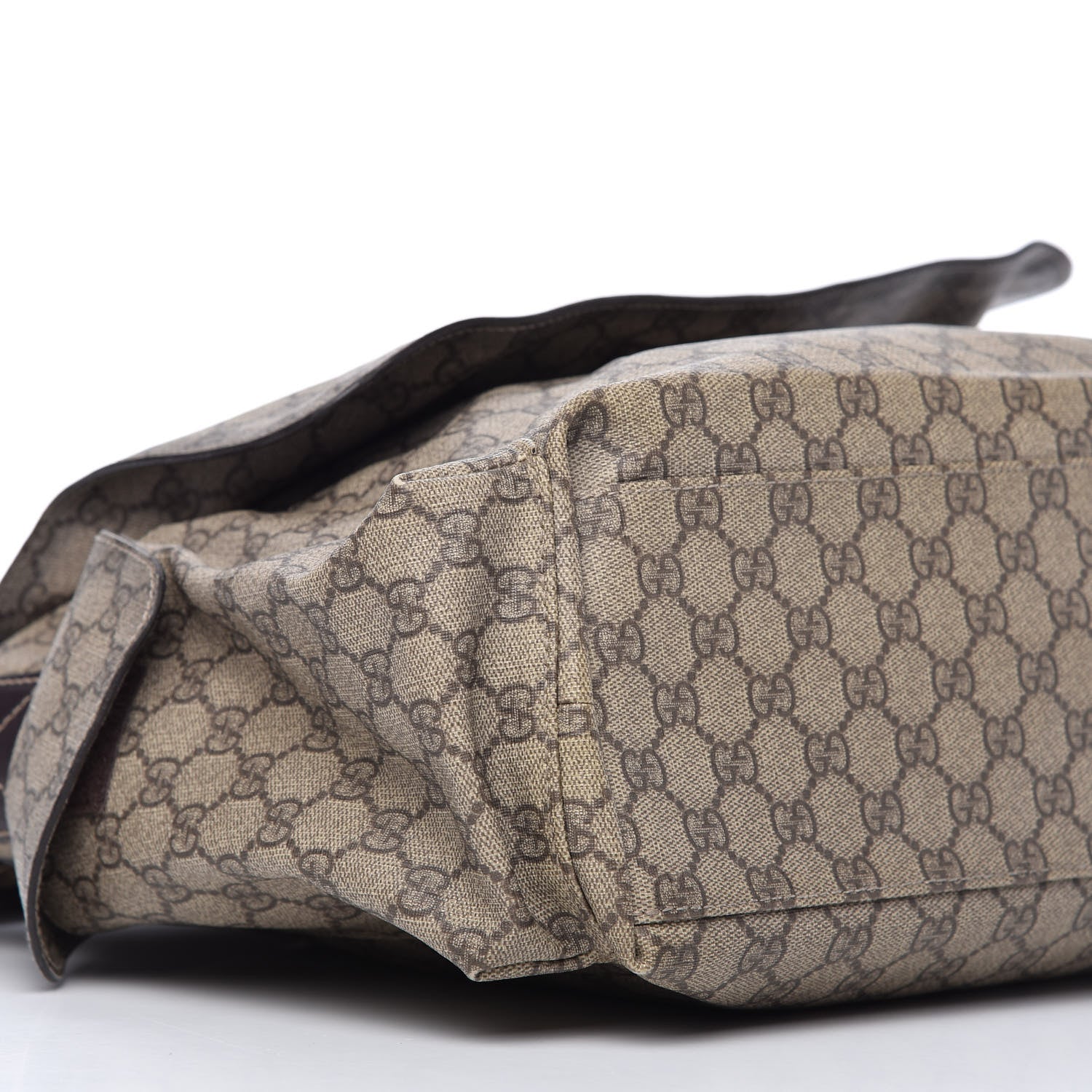 Gucci GG Plus Monogram Messenger Diaper Bag Dark Brown 6 of 11