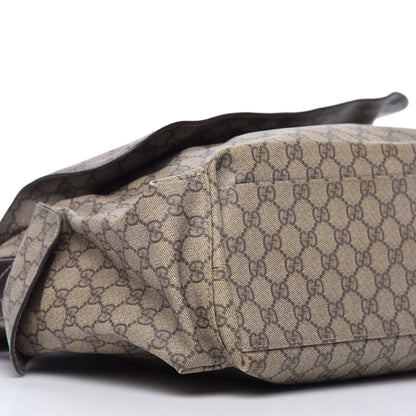 Gucci GG Plus Monogram Messenger Diaper Bag Dark Brown 6 of 11
