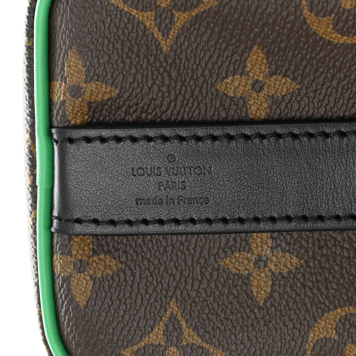 Louis Vuitton Monogram Macassar Keepall Bandouliere 25 Minty Green 6 of 12