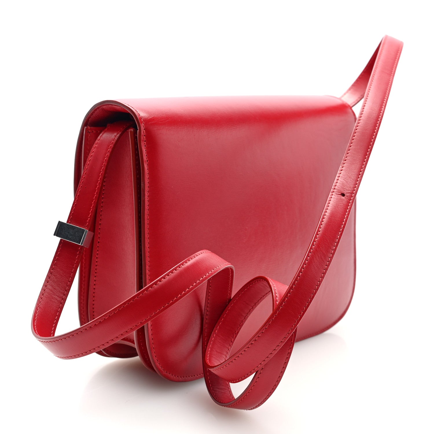 Celine Box Calfskin Medium Classic Box Flap Bag Red 3 of 9