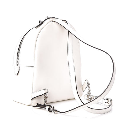 Fendi Vitello Century Nappa Flowerland Studded Mini Backpack White Ice Multicolor 3 of 7