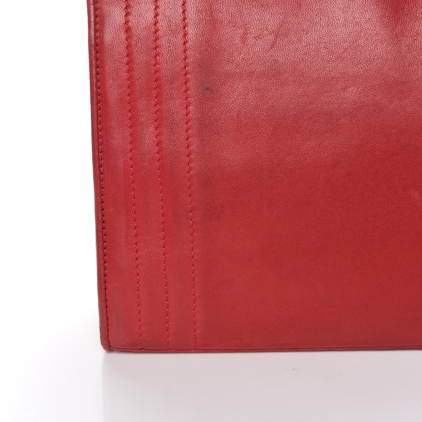Lambskin CC Envelope Single Flap Red