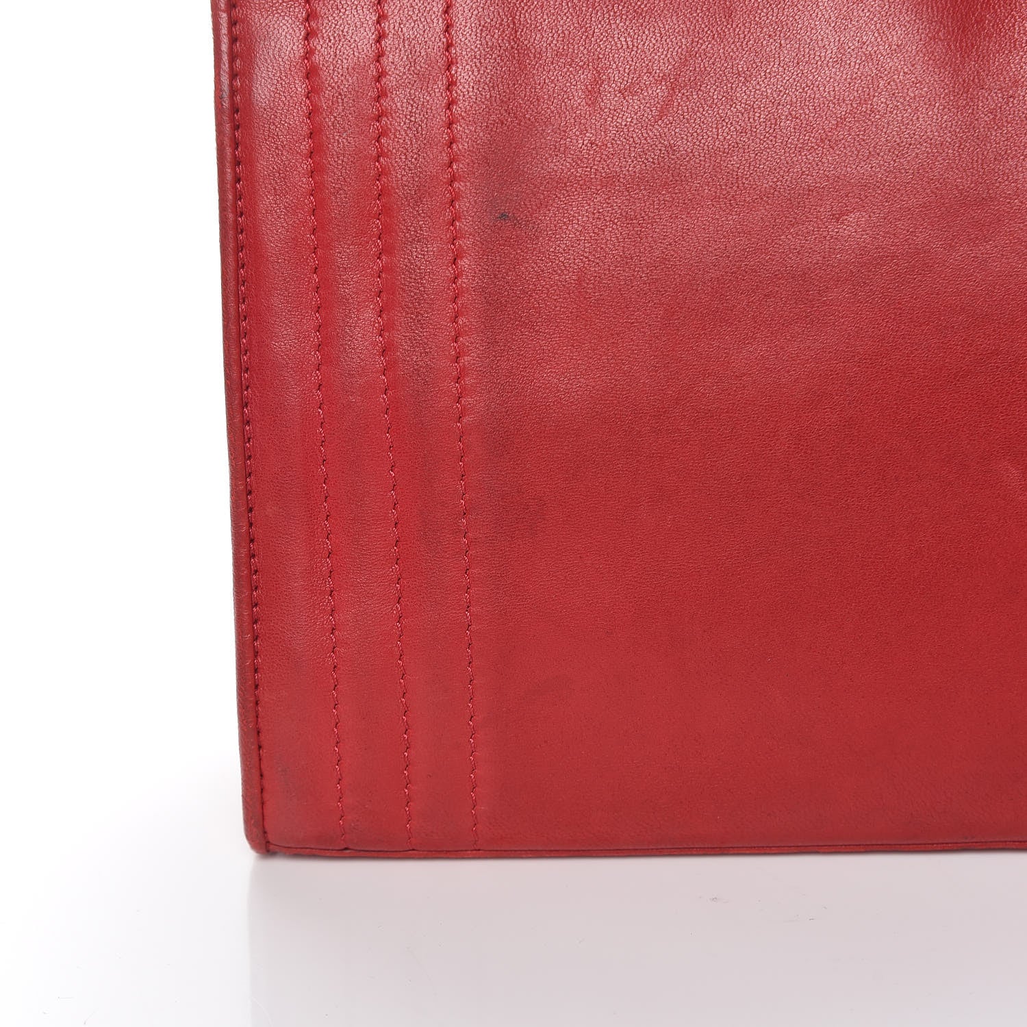 Chanel Lambskin CC Envelope Single Flap Red 19 of 25