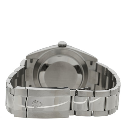 Rolex Stainless Steel 18K White Gold 41mm Oyster Perpetual Datejust Watch Bright Blue 126334 3 of 5