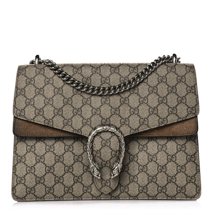 Gucci GG Supreme Monogram Medium Dionysus Shoulder Bag Taupe 1 of 11