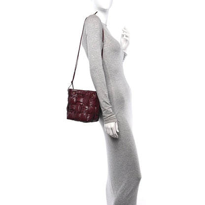 Bottega Veneta Calfskin Intrecciato Foulard Bucket Bag Barolo 2 of 10