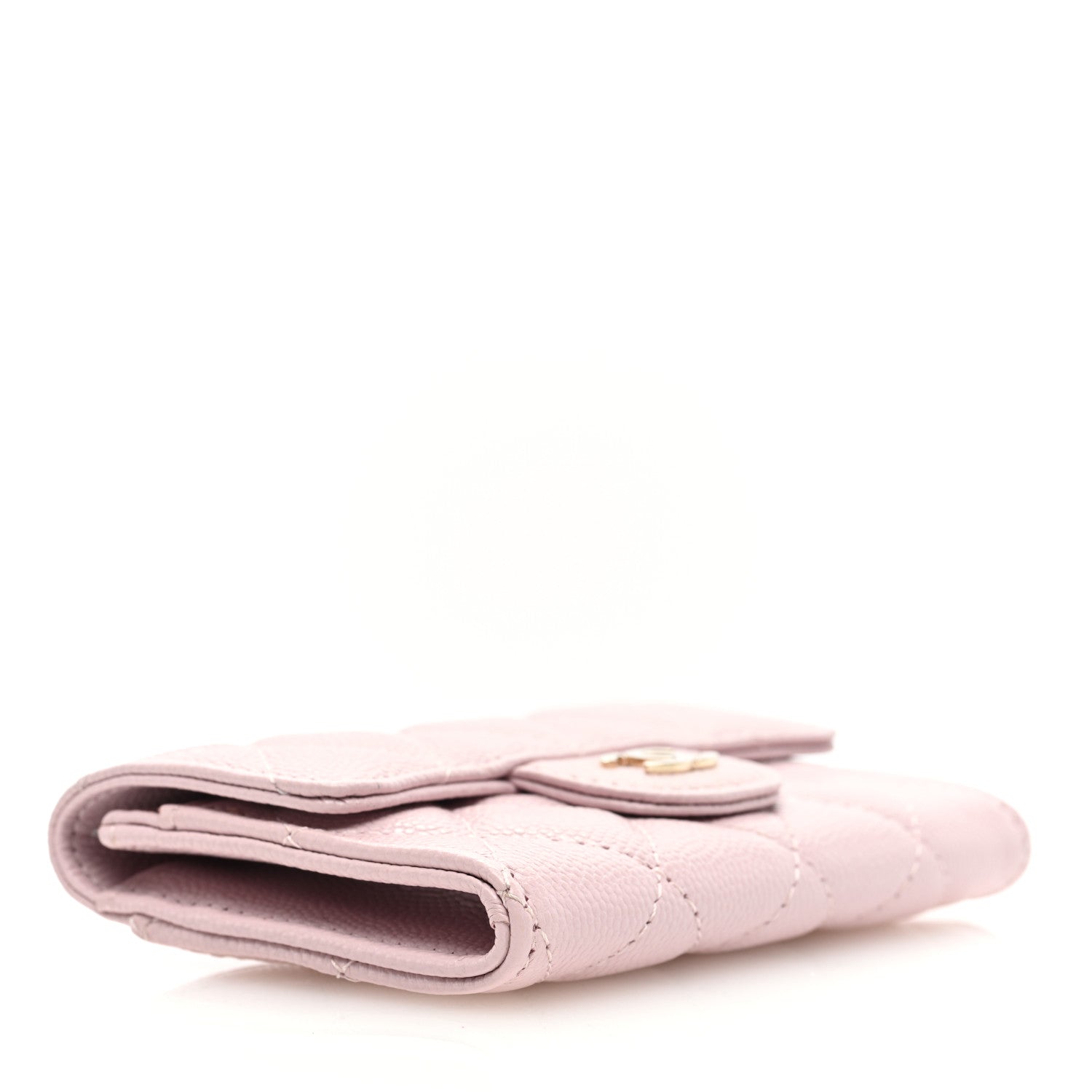 Chanel Caviar Quilted Flap Card Holder Wallet Light Pink 4 of 7