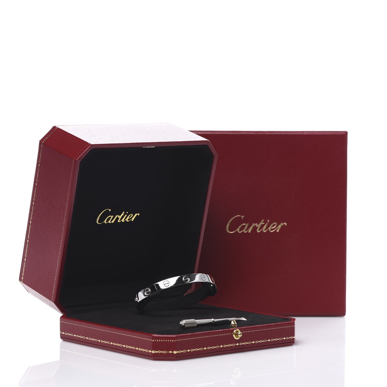 Cartier 18K White Gold LOVE Bracelet 16 8 of 8