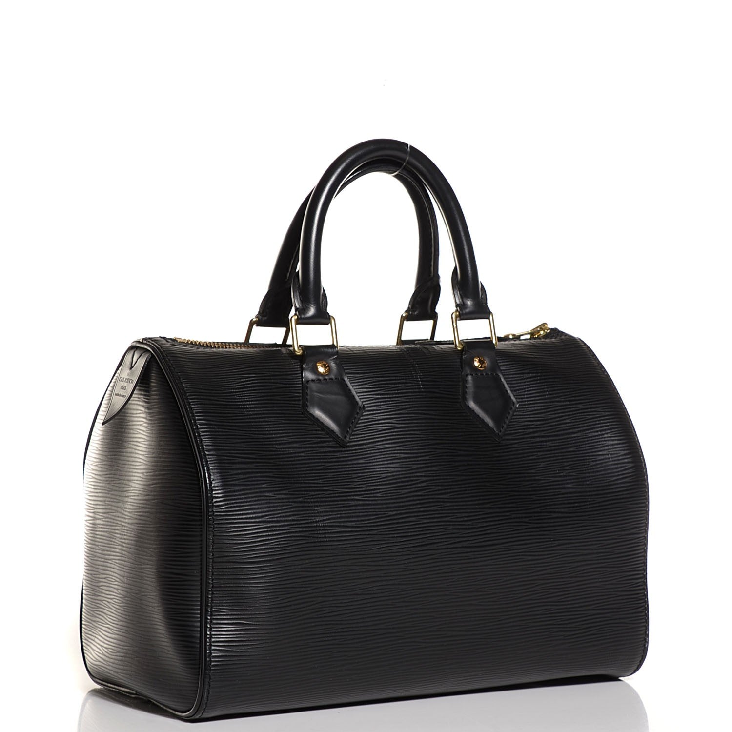 Louis Vuitton Epi Speedy 25 Black 3 of 7