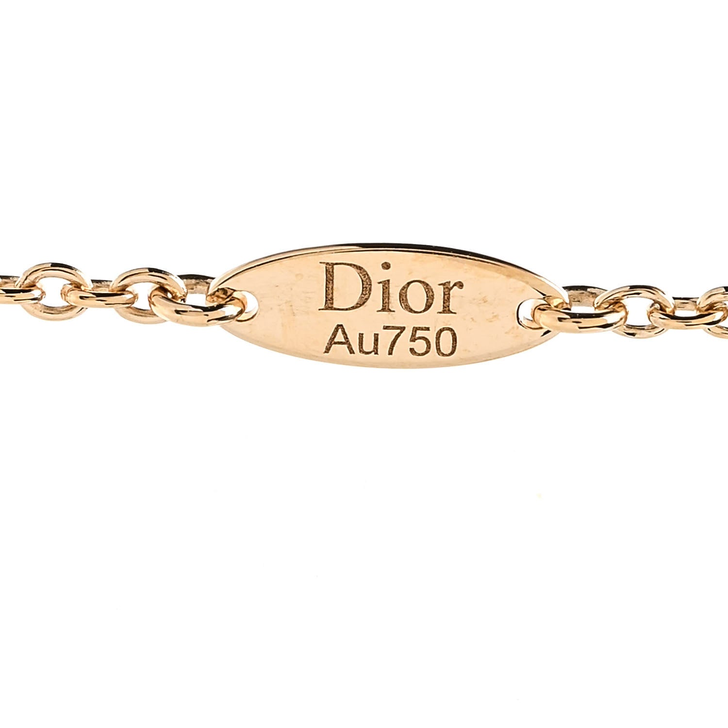 Christian Dior 18K Yellow Gold Diamond Black Onyx Mother of Pearl Rose Celeste Pendant Necklace 5 of 7
