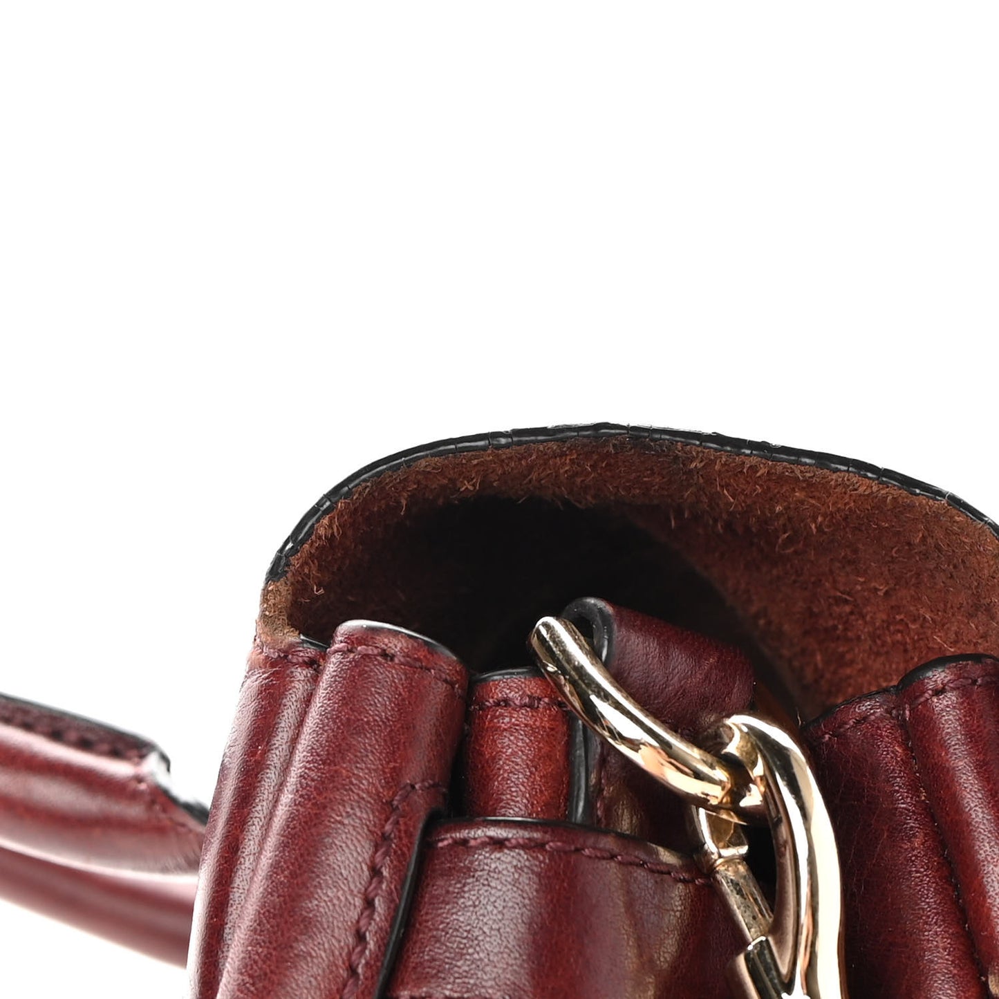 Soft Grain Calfskin Small Bayswater Oxblood