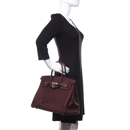 Hermes Togo Birkin 35 Bordeaux 2 of 33