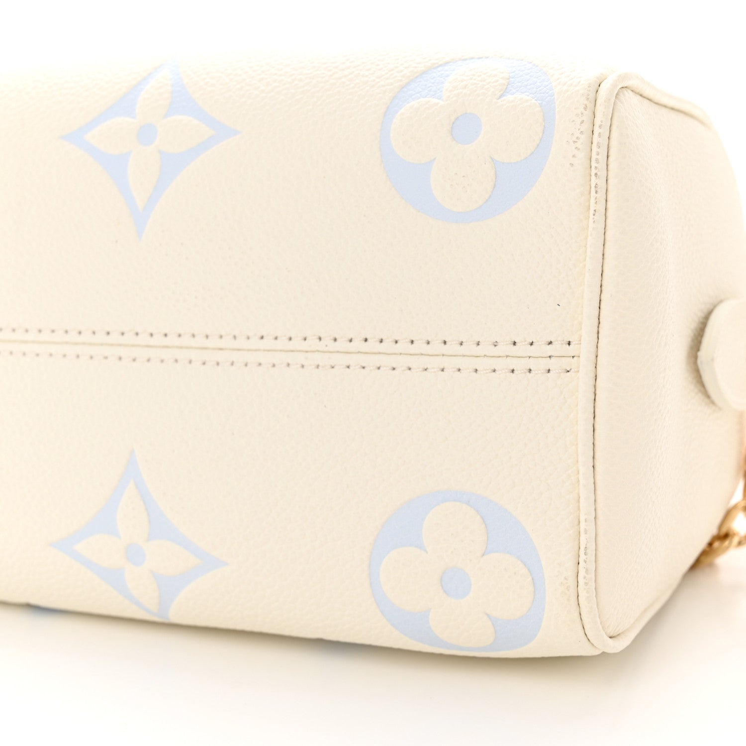 Louis Vuitton Empreinte Monogram Giant Speedy Bandouliere 20 Latte Candy Blue 9 of 11