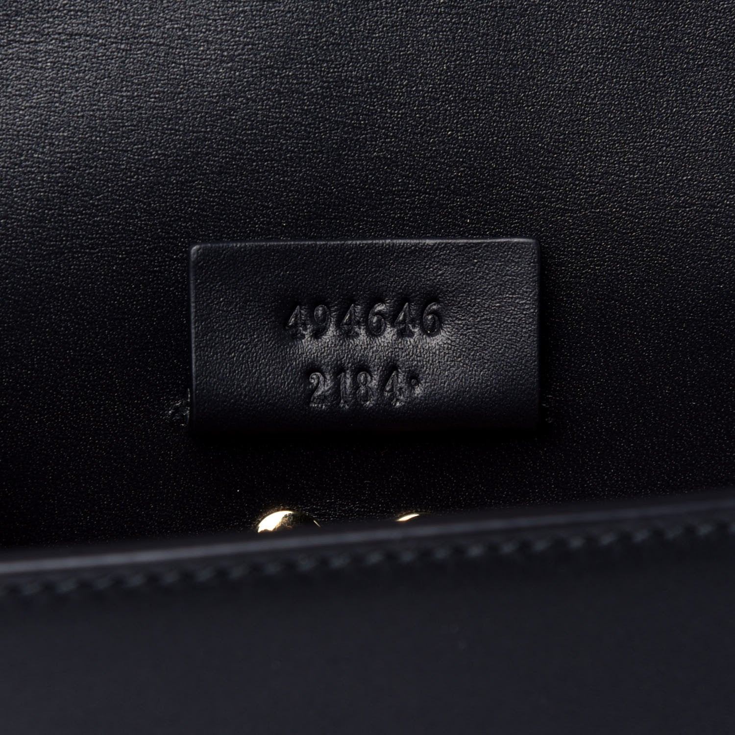 Gucci Calfskin Super Mini Sylvie Chain Shoulder Bag Black 7 of 9