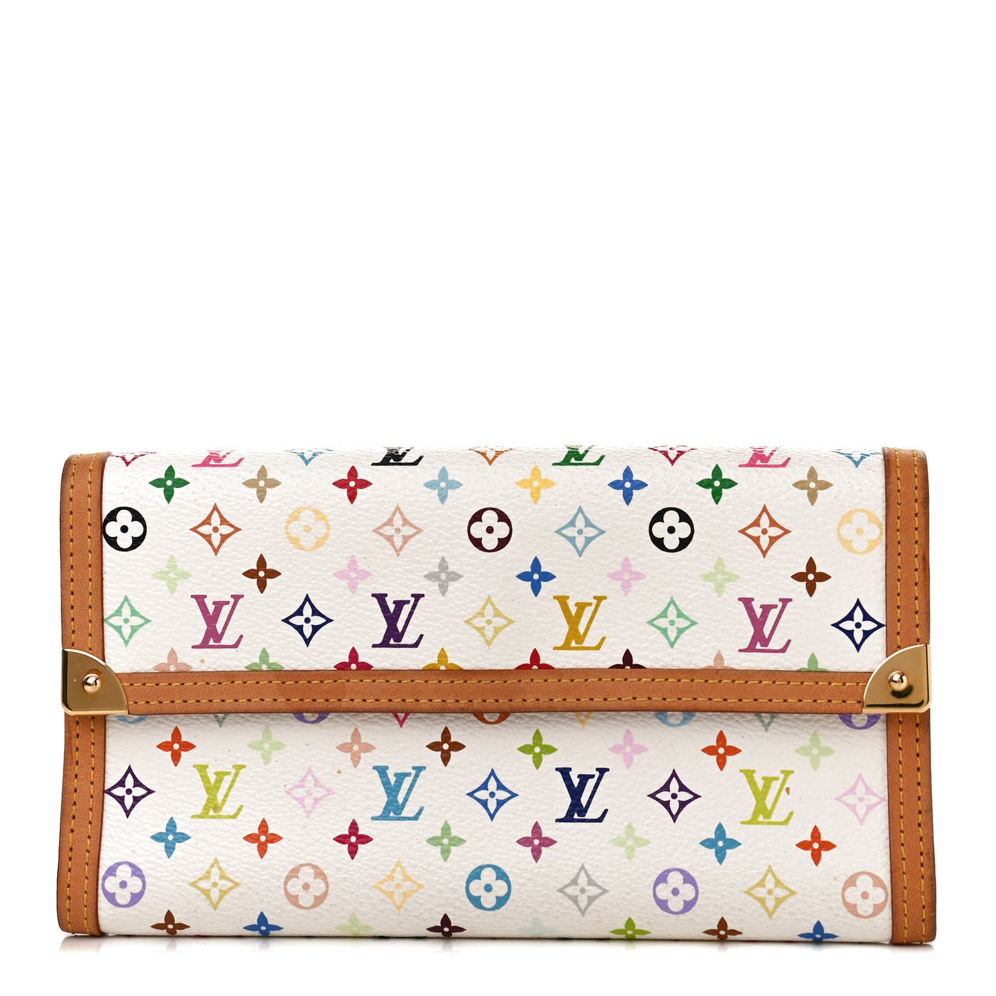 Monogram Multicolor Porte Tresor International Wallet White