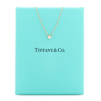 Tiffany 18K Rose Gold Diamond .03ct Elsa Peretti Diamonds by the Yard Pendant Necklace 7 of 7