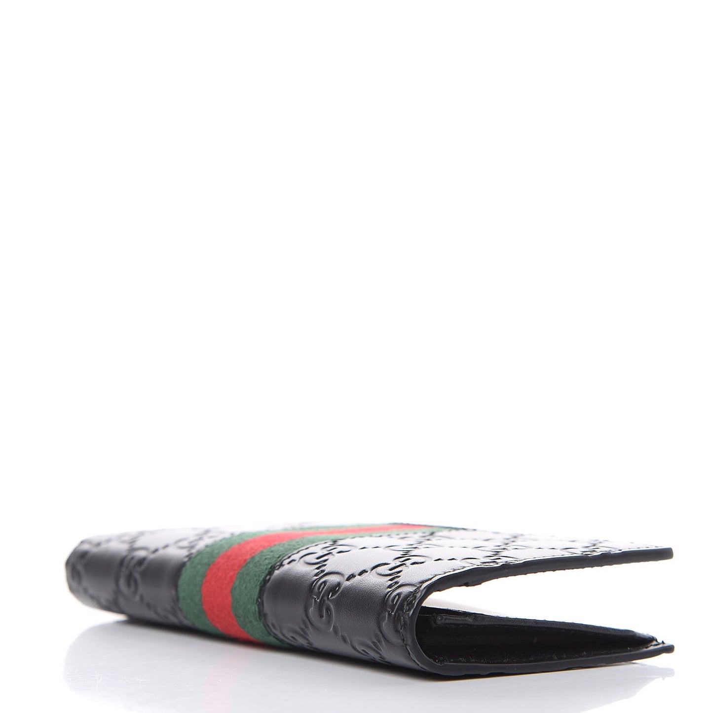 Guccissima Signature Web New Web Long Wallet Black