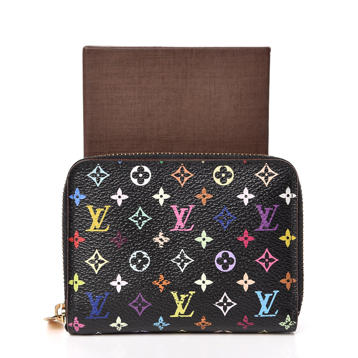 Louis Vuitton Monogram Multicolor Zippy Coin Purse Black Grenade 8 of 8