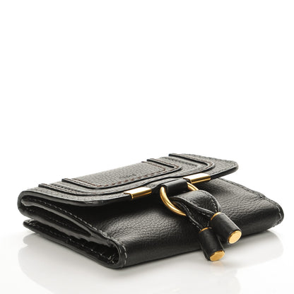 Chloe Grained Calfskin Marcie Square Wallet Black 4 of 10