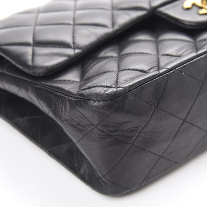 Chanel Lambskin Quilted Medium Double Flap Black 8 of 22