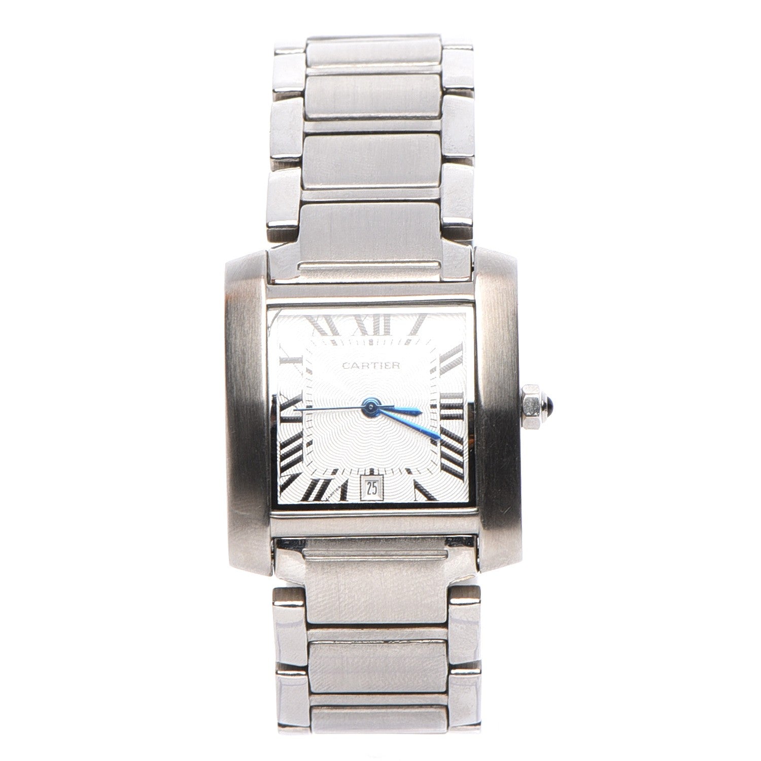 Cartier Stainless Steel 28mm Tank Francaise Automatic Watch 1 of 7