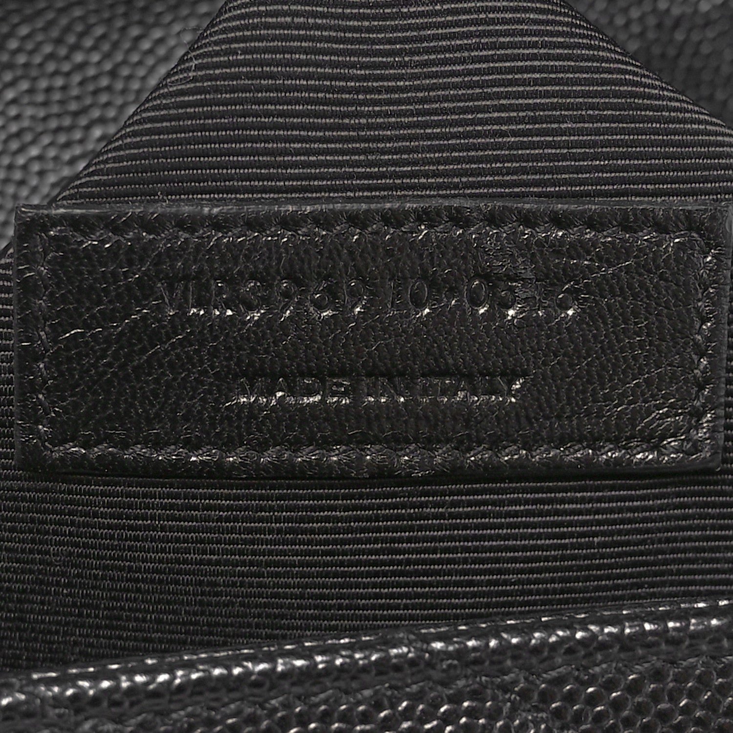 Saint Laurent Grain De Poudre Matelasse Chevron Large Monogram Satchel Black 8 of 10