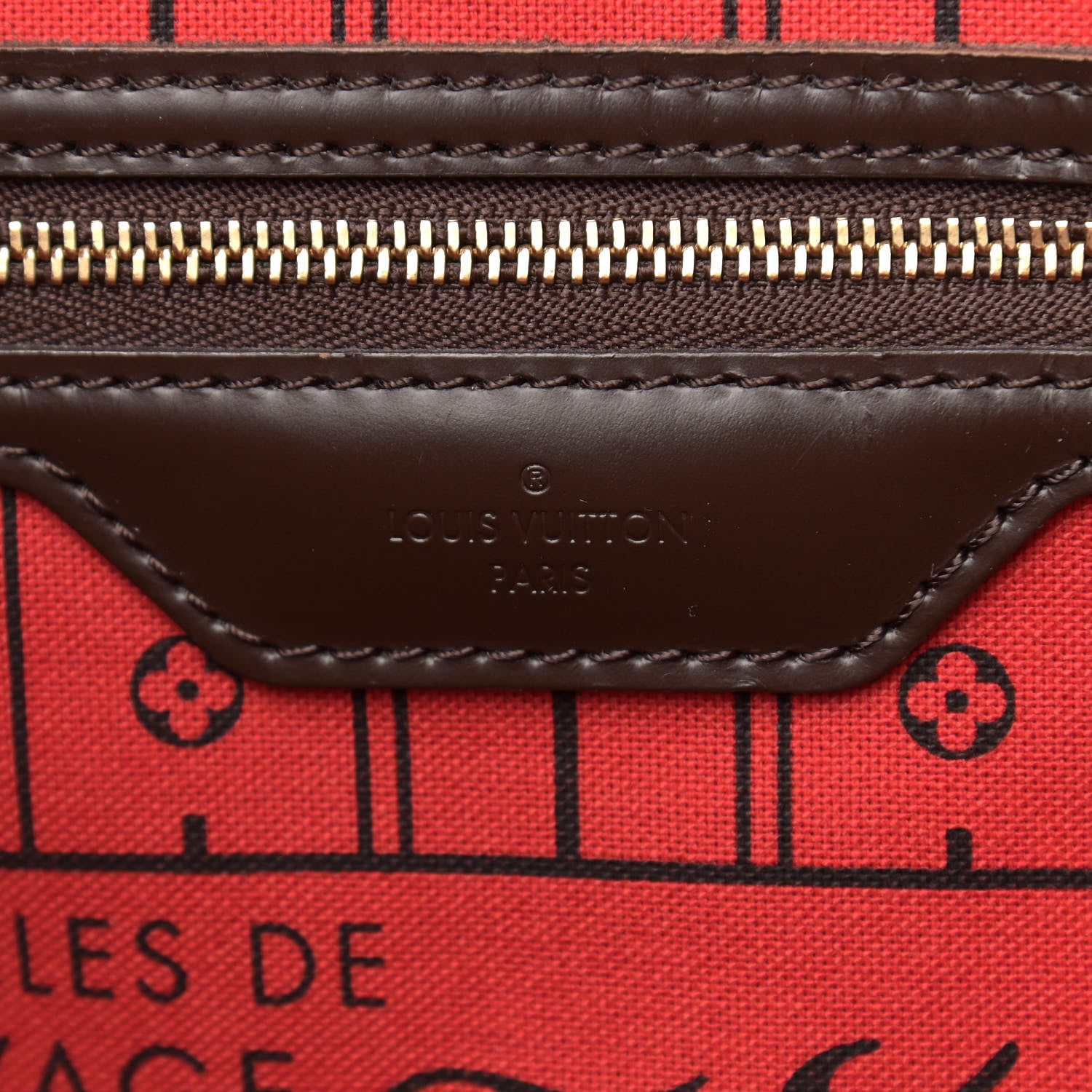 Louis Vuitton Damier Ebene Neverfull MM 6 of 13