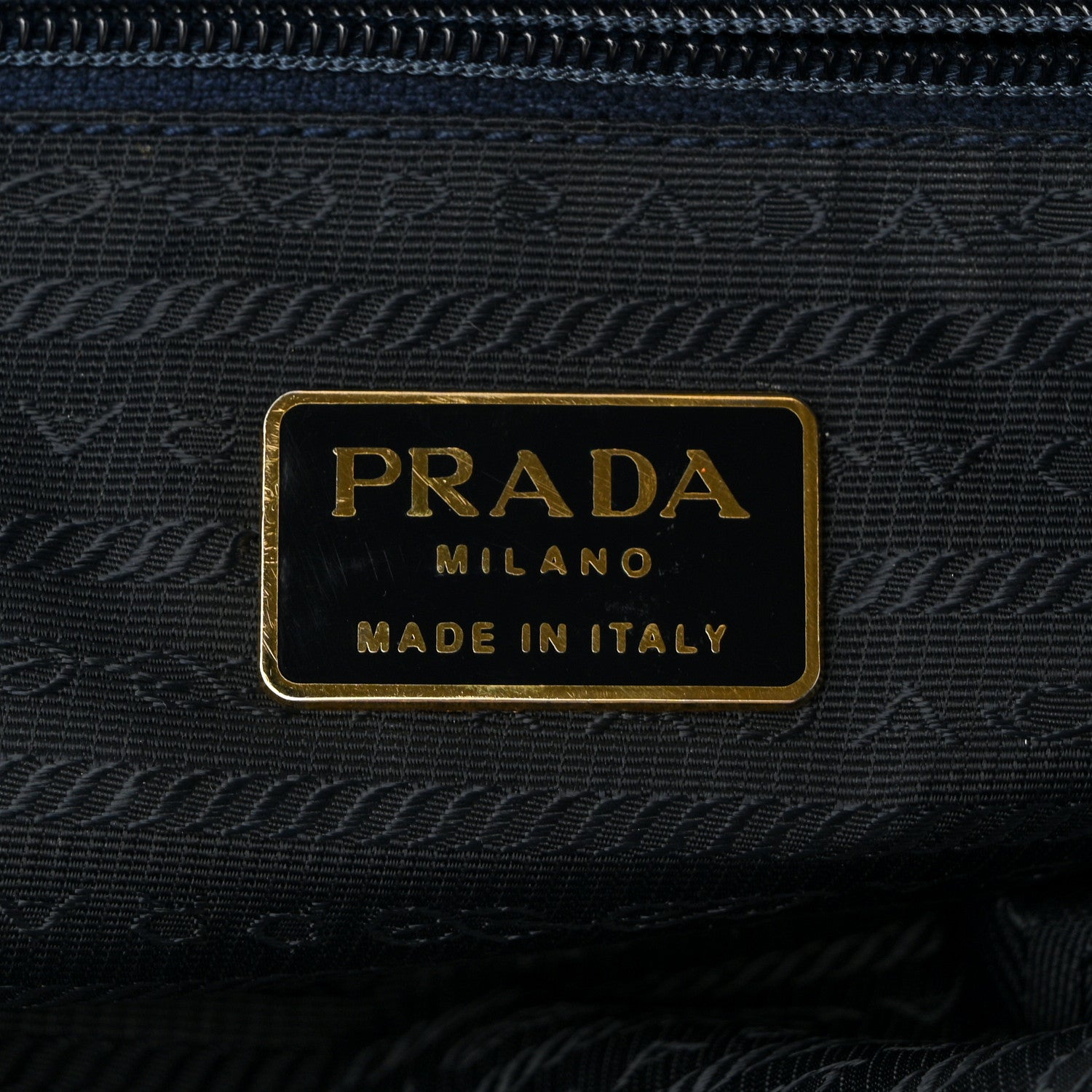 Prada Tessuto Nylon Catena Chain Shoulder Bag Blue 6 of 11