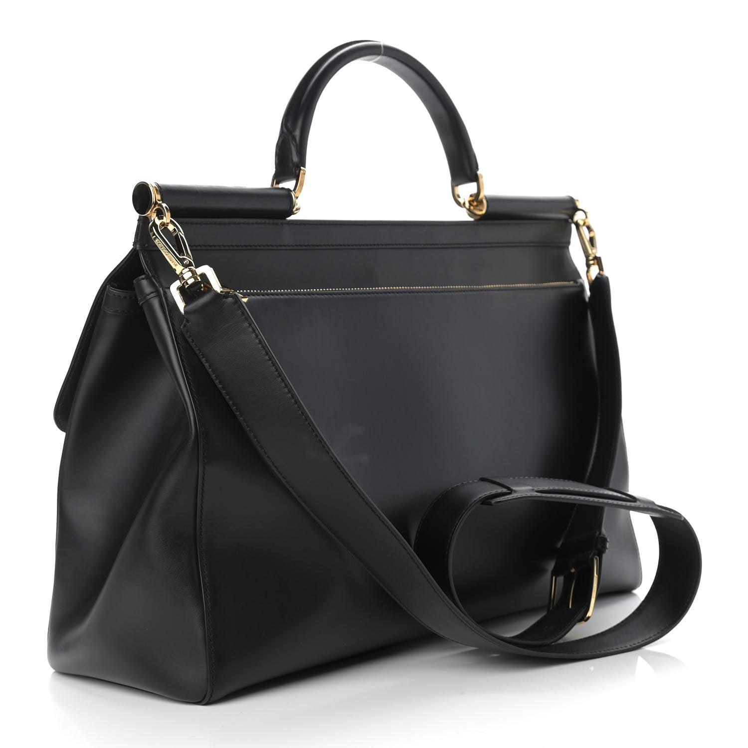 Dolce & Gabbana Calfskin Monreale Travel Bag Black 3 of 12