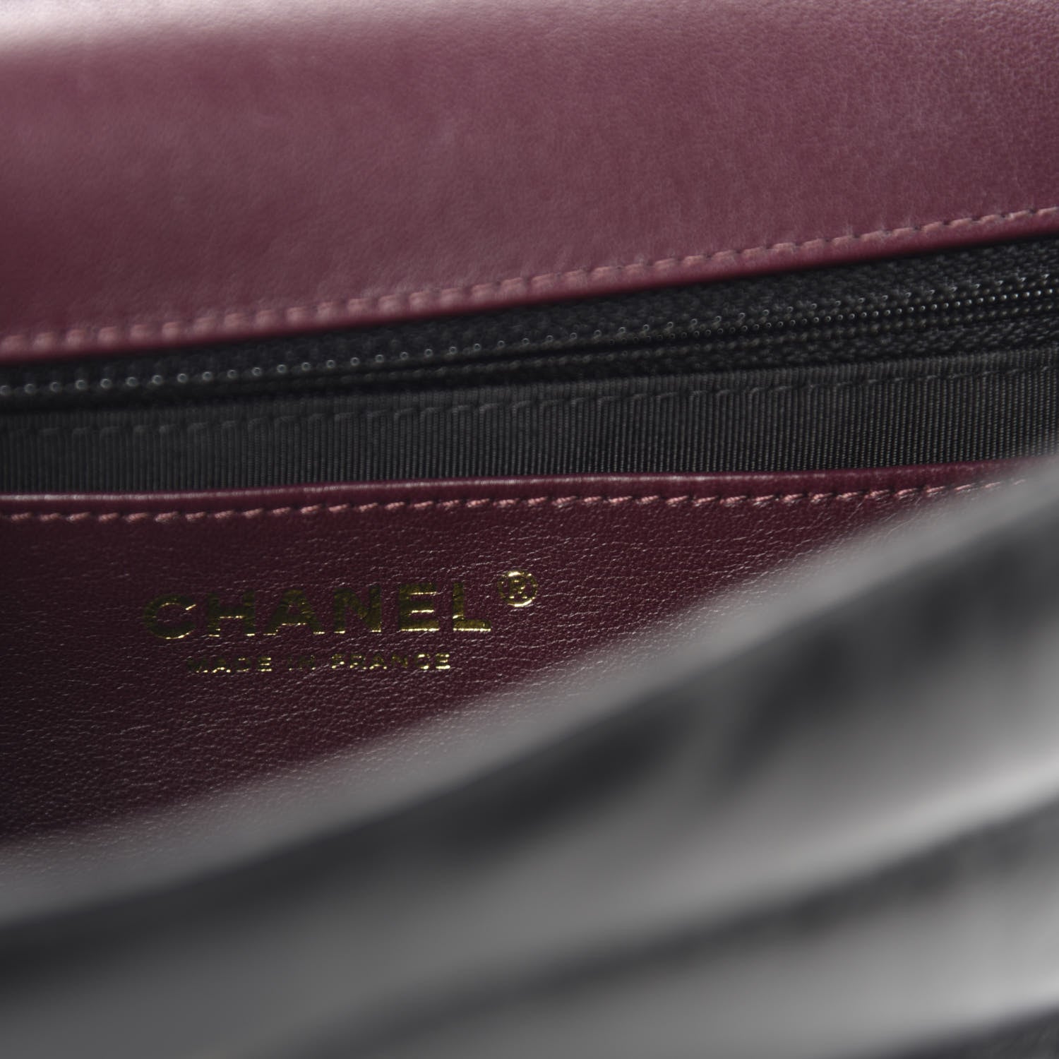 Chanel Shiny Lambskin Chevron Quilted Miroir Black 10 of 12