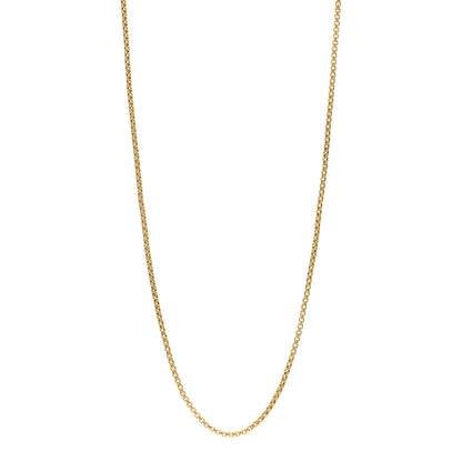 John Hardy 18K Yellow Gold 2.5mm Box Chain Necklace 25" 1 of 3