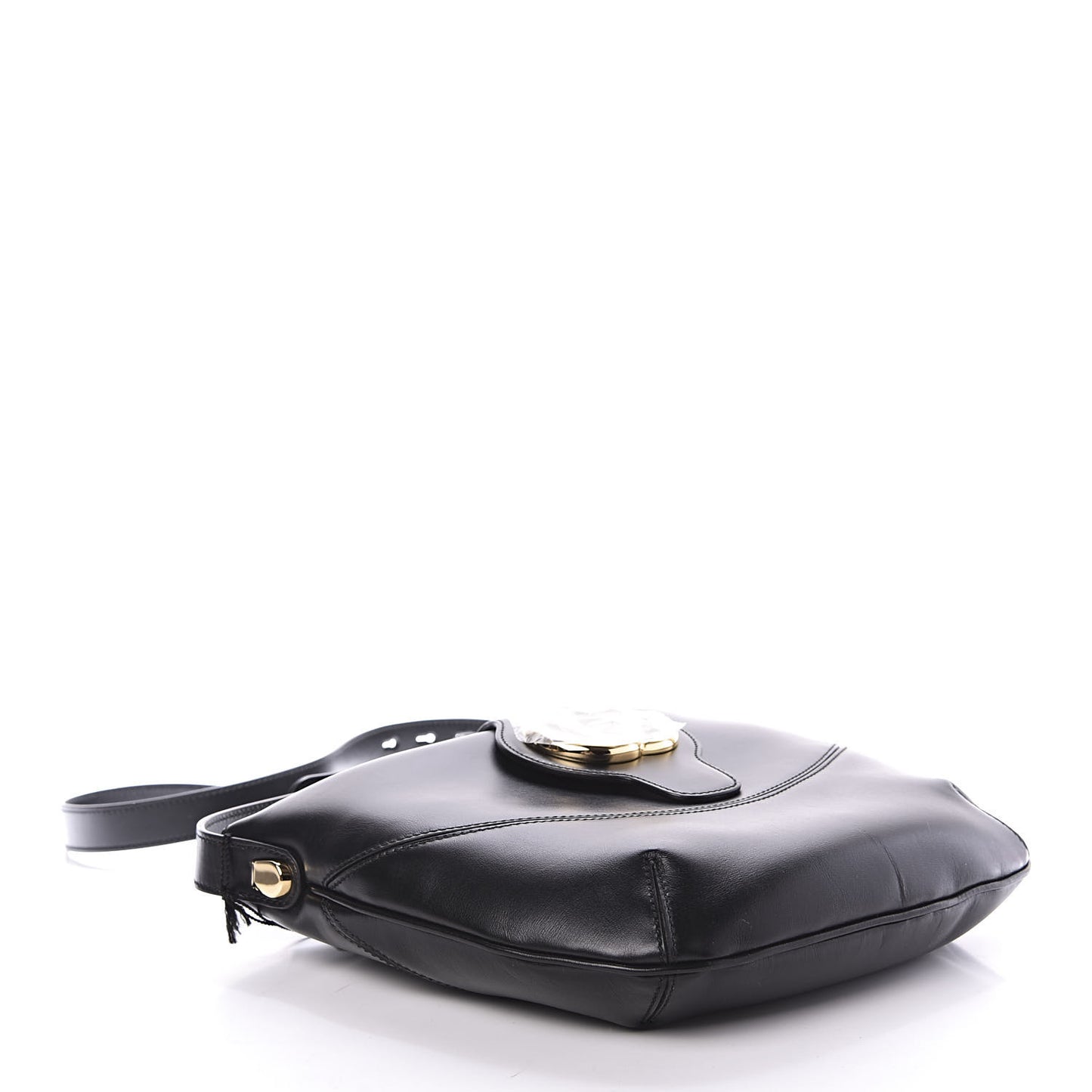 Calfskin Medium Arli Shoulder Bag Black