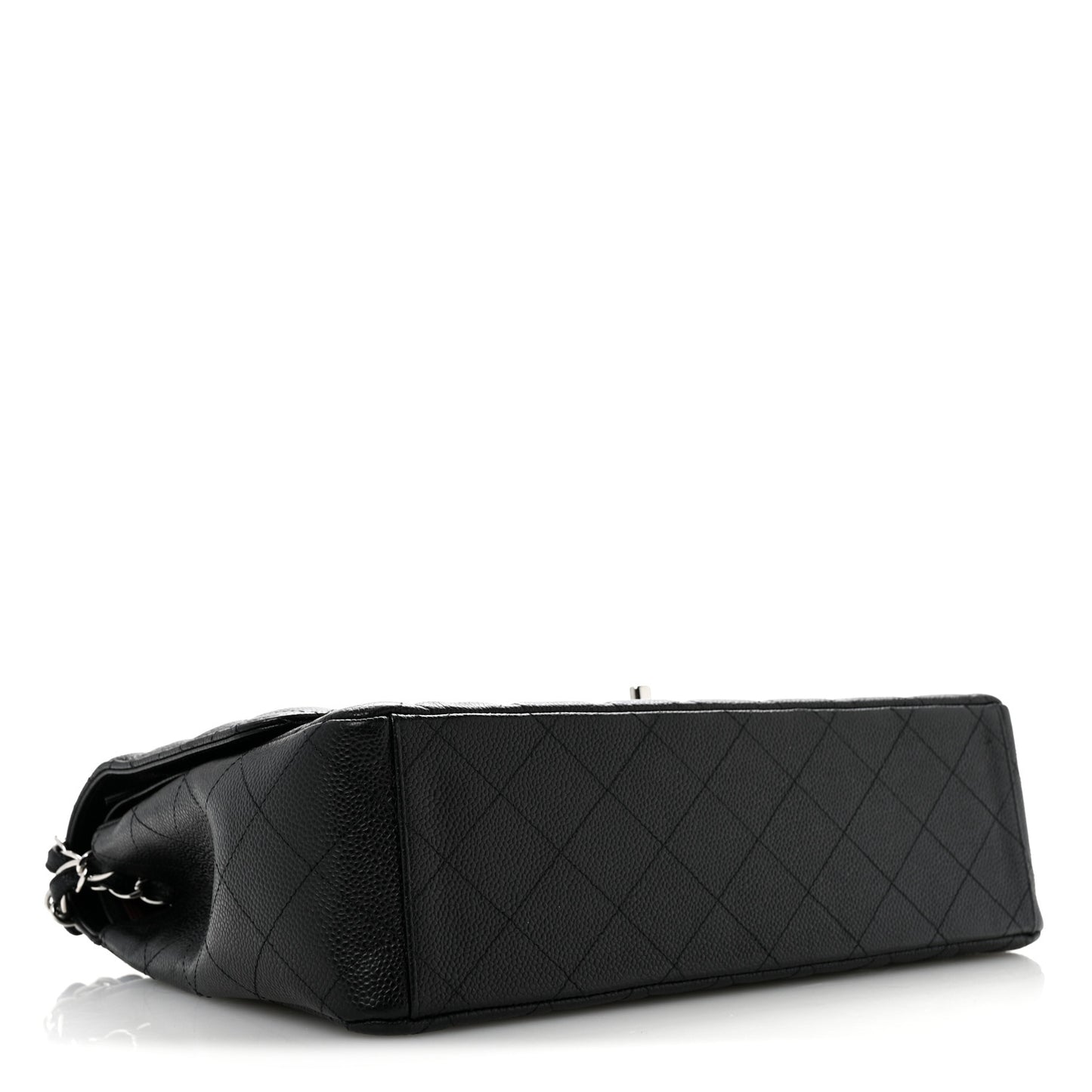 Caviar Quilted Maxi Double Flap Black