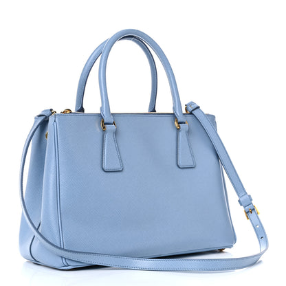 Prada Saffiano Small Galleria Double Zip Tote Astrale 3 of 11