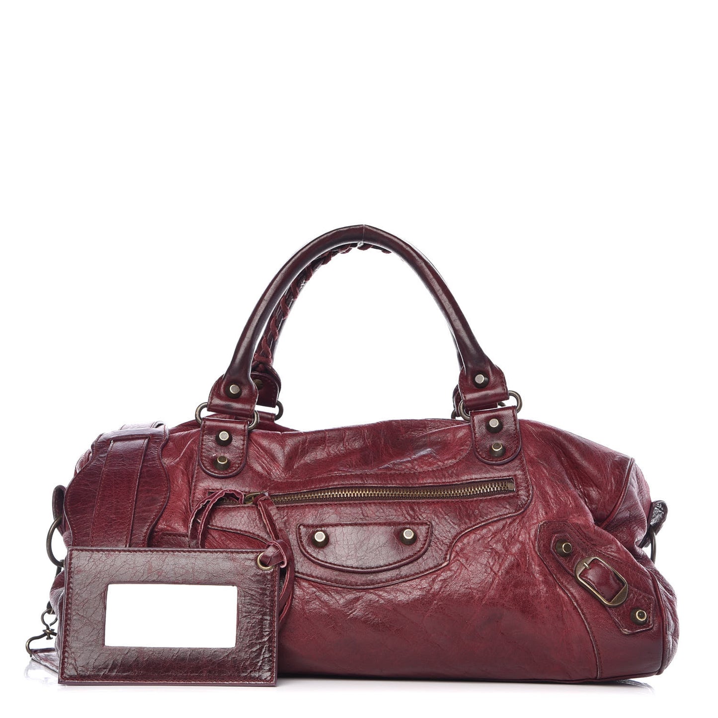 Chevre Classic Hardware Twiggy Rouge Grenat