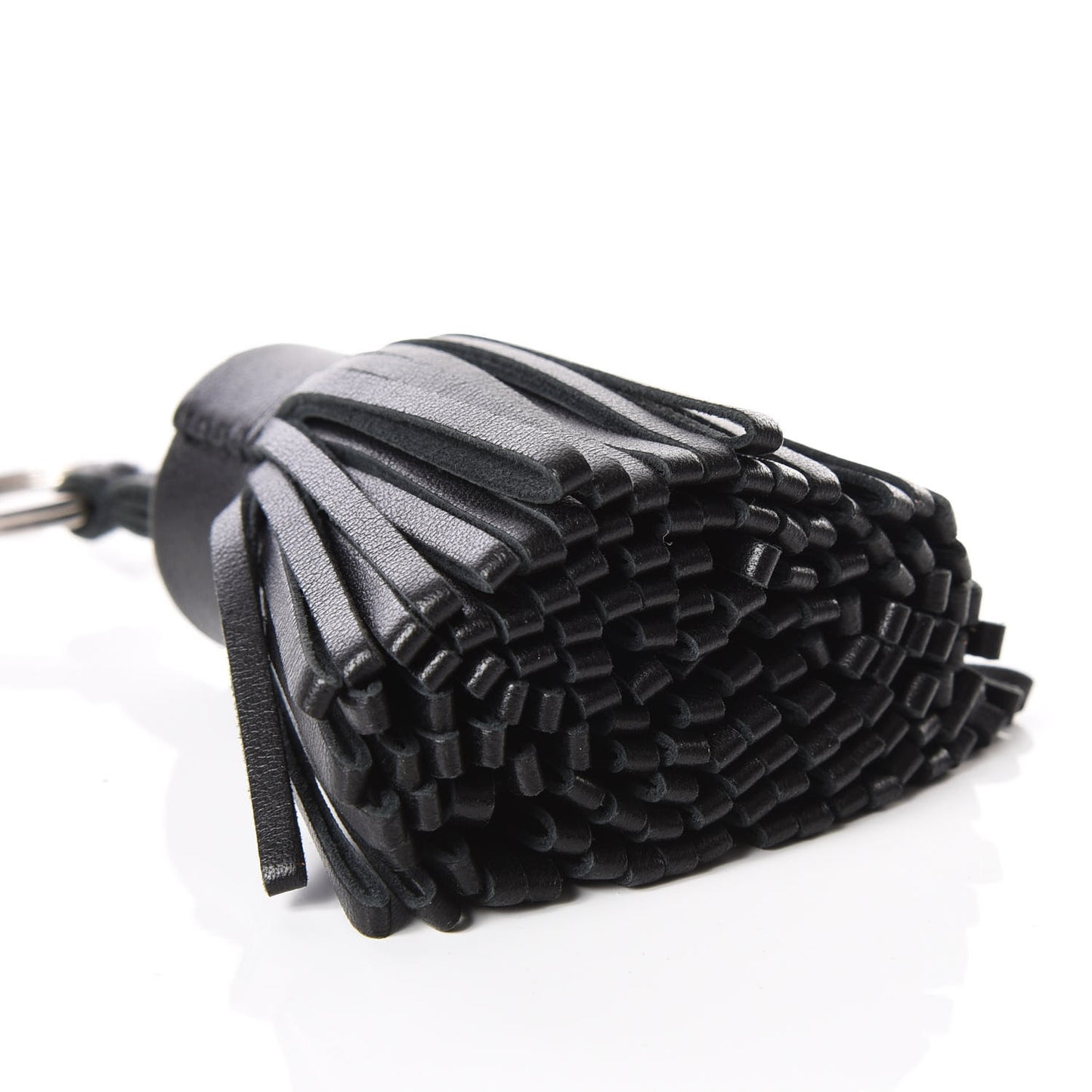 Lambskin Carmen Tassel Key Holder Black