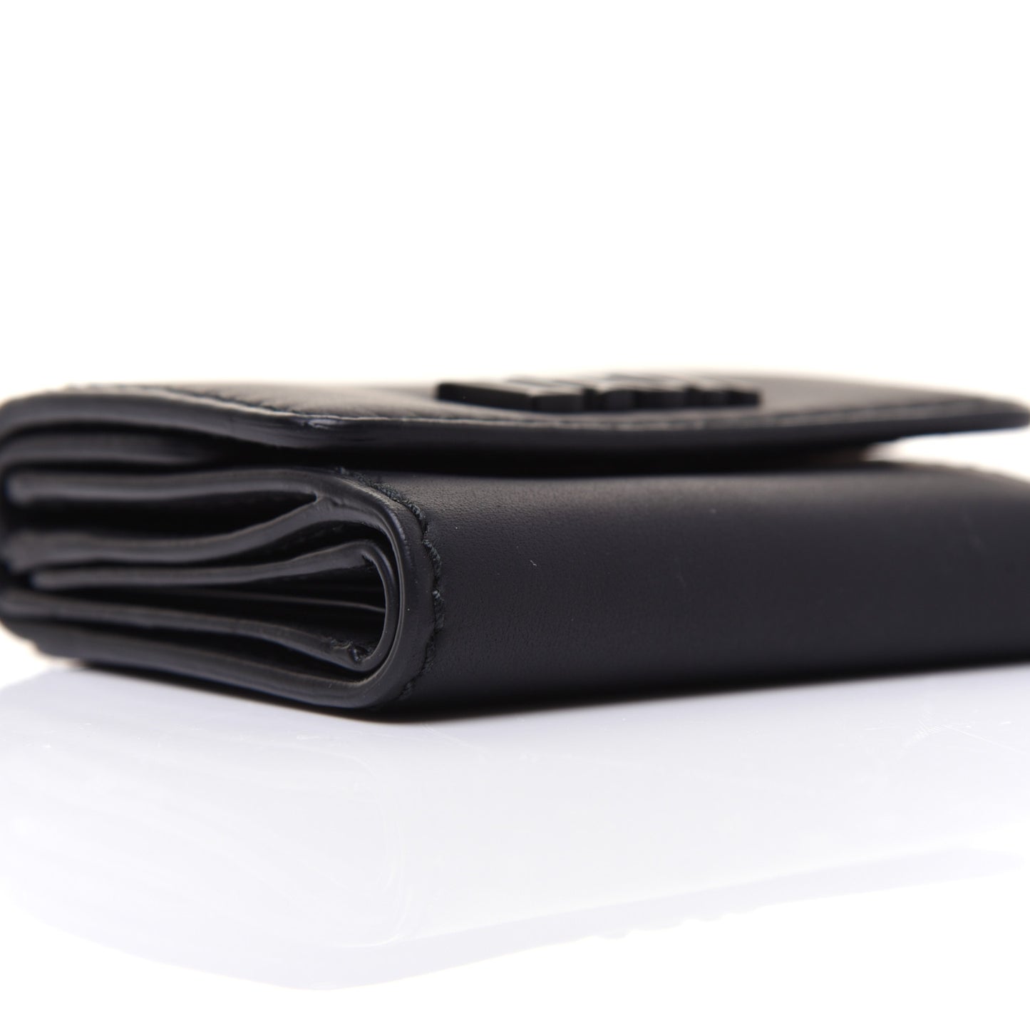 Ultra Matte Calfskin Medium Wallet Black