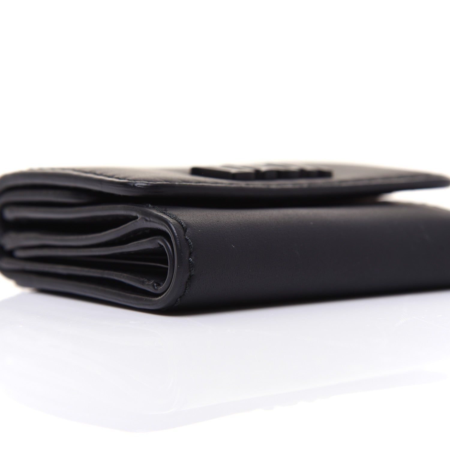 Christian Dior Ultra Matte Calfskin Medium Wallet Black 7 of 14