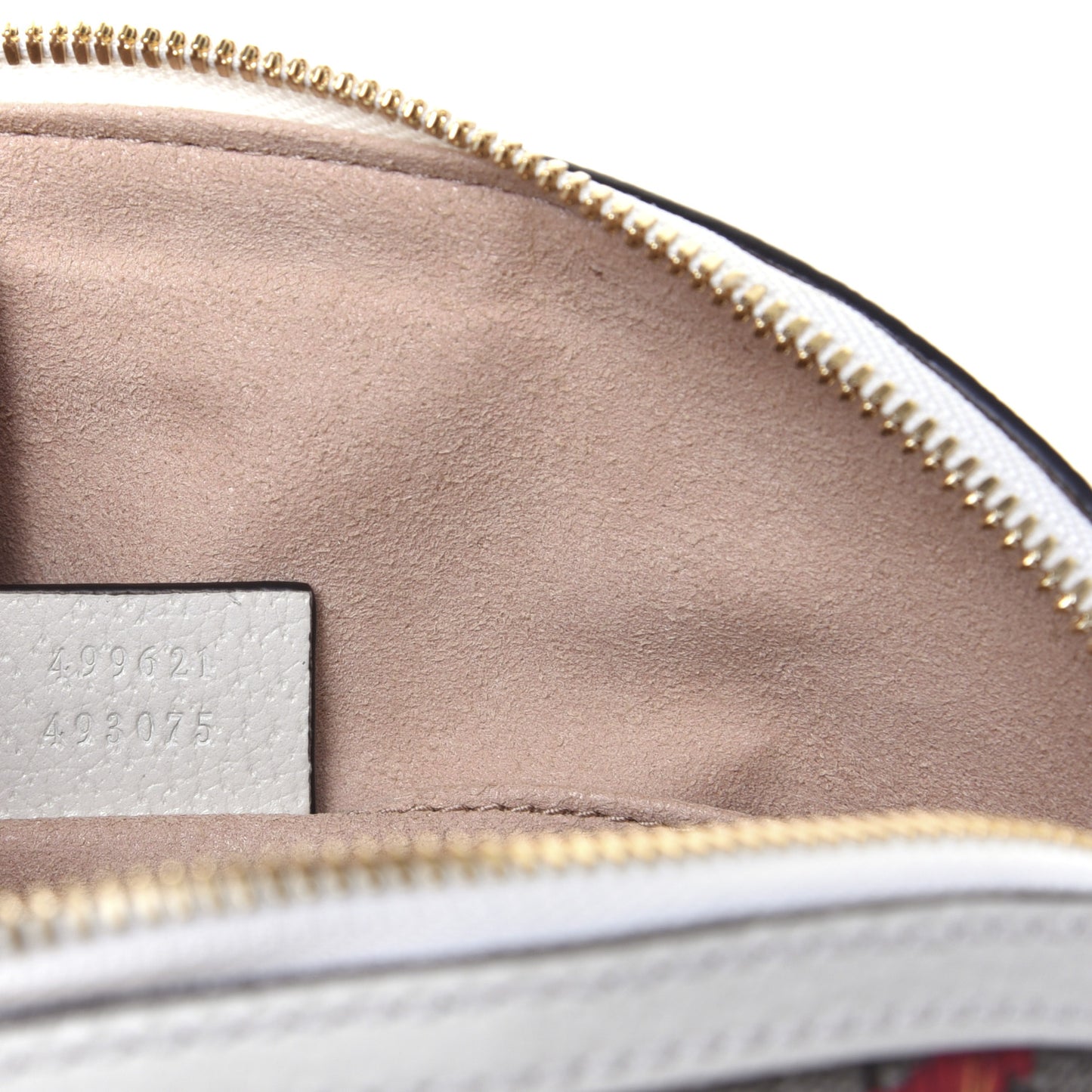 GG Supreme Monogram Flora Web GG Small Ophidia Dome Shoulder Bag White