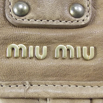Miu Miu Leather Matelasse Coffer Hobo Cuoio 11 of 11