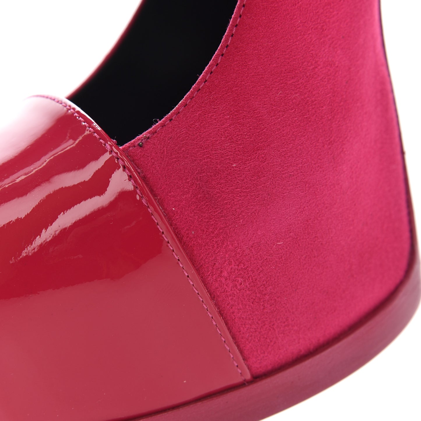 Suede Vitello Vernice Tribtoo 105 Platform Pumps 38 Fuchsia