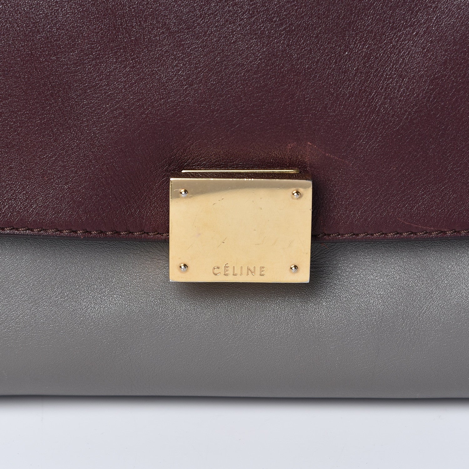Celine Smooth Calfskin Medium Tri-Color Trapeze 7 of 11