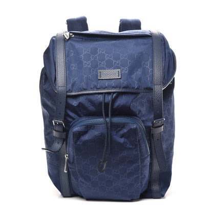 Gucci Nylon Monogram Medium Light Double Buckle Backpack Tide 1 of 9